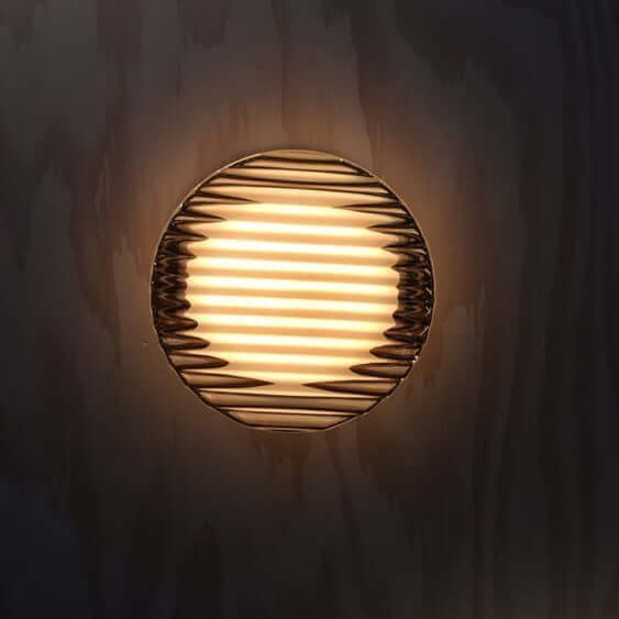 Contemporary Circular LED Outdoor Wall Lamp