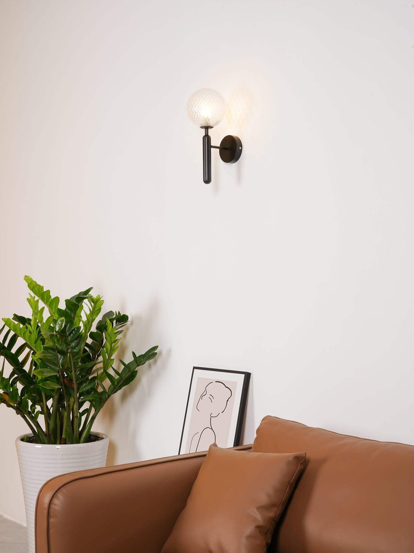 Stylish Glass Wall Light Fixture