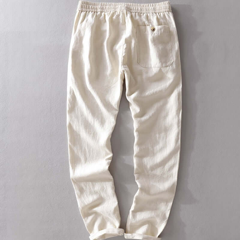 Slim Fit Mens Elastic Waist Trousers
