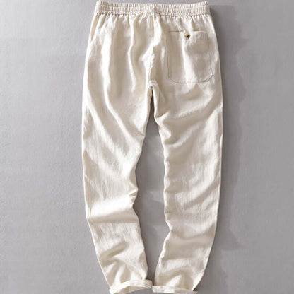 Slim Fit Mens Elastic Waist Trousers