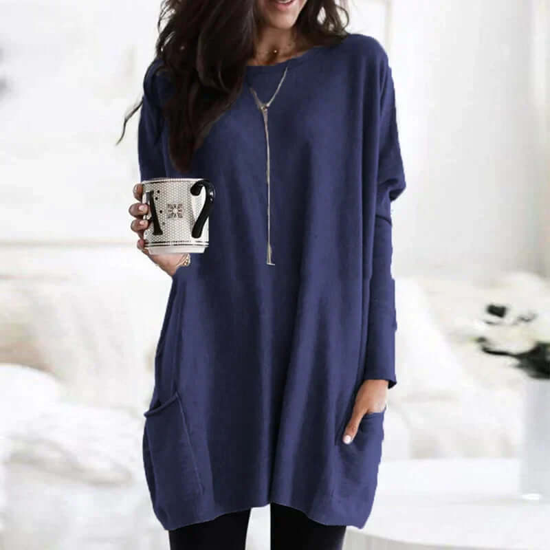 Large Soft Women's Crew Neck Sweater