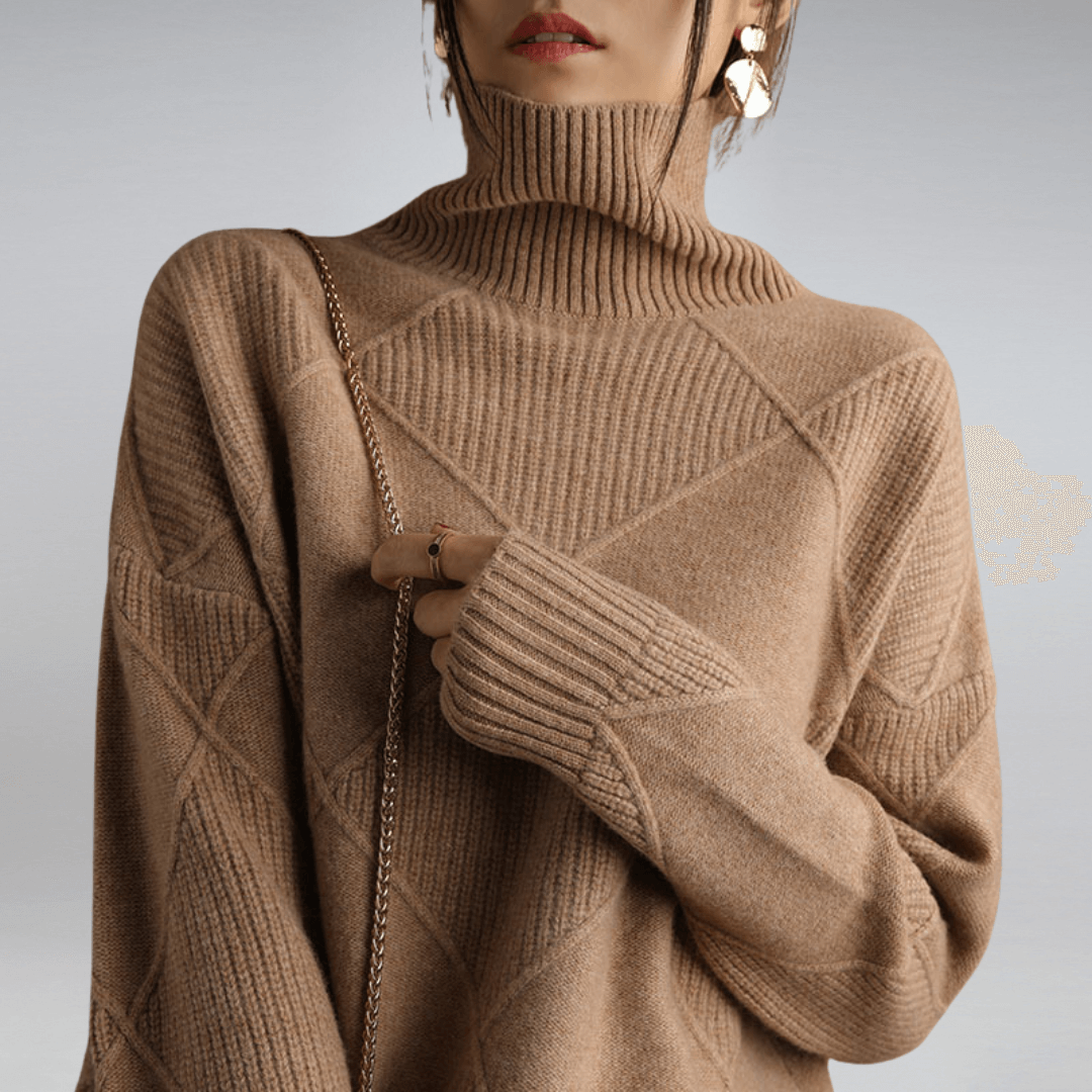 Soft Crew Neck Oversized Cashmere Sweater