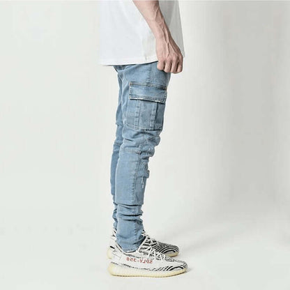 Men's Skinny Straight Leg Casual Jeans