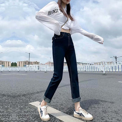 Fitted Elastic Straight Leg Women's Pants - Luxivelle