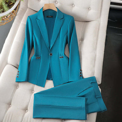 Classic Fit Women's Suit Jacket Pants Set