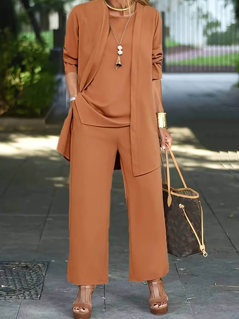 Ladies 2-Piece Suit Jacket and Trousers - Luxivelle