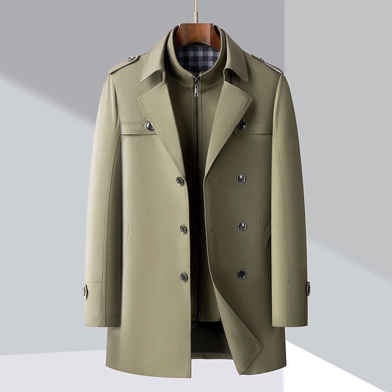 Classic Waterproof Long Coat for Men