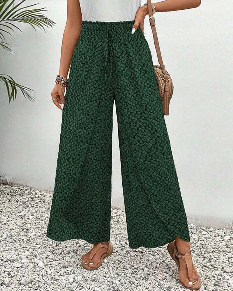 Loose Fit Wide Leg Pants - Comfortable & Breathable