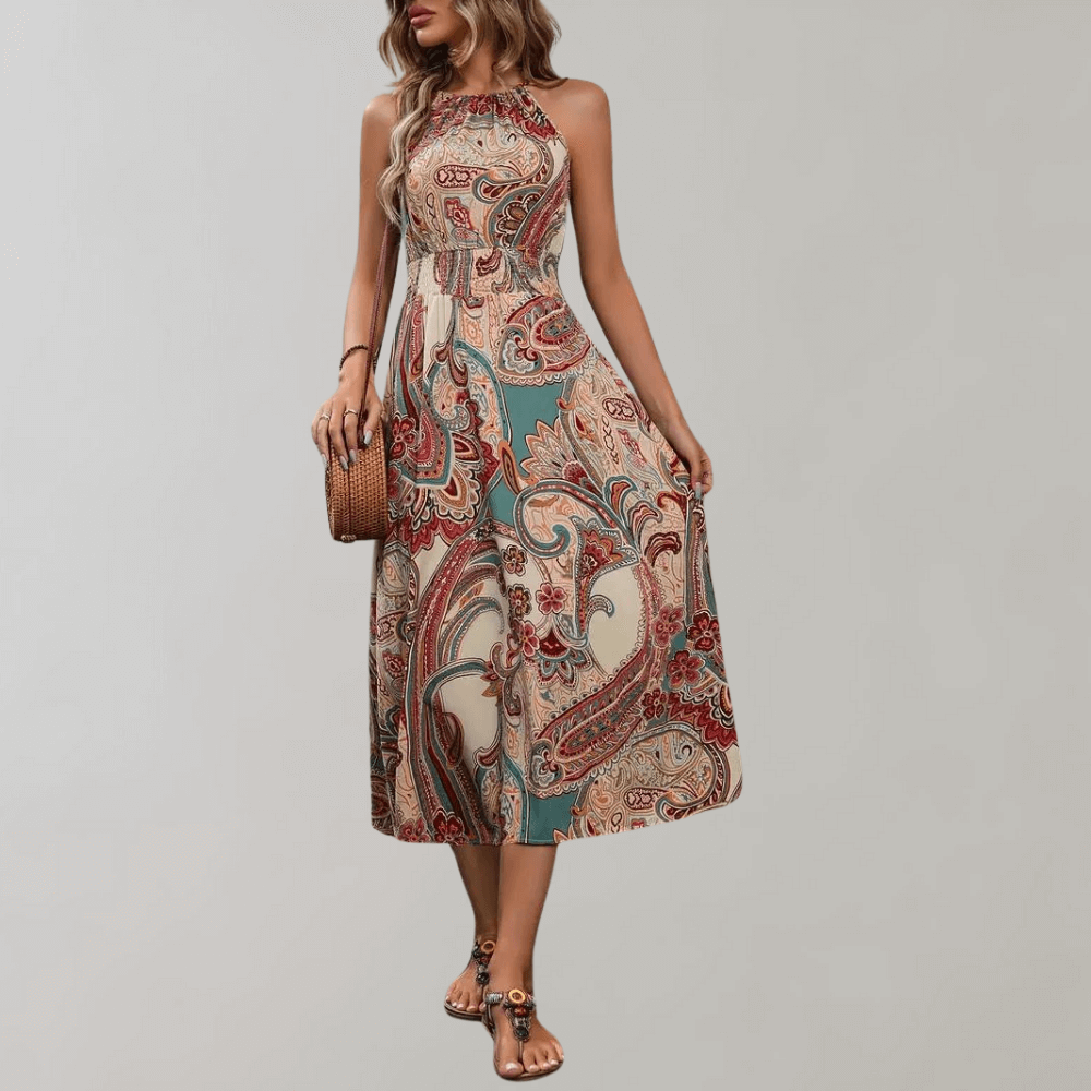 Flowy Floral Long Summer Dress