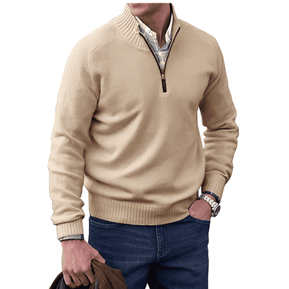 Cozy Men's Crew Neck Wool Sweater