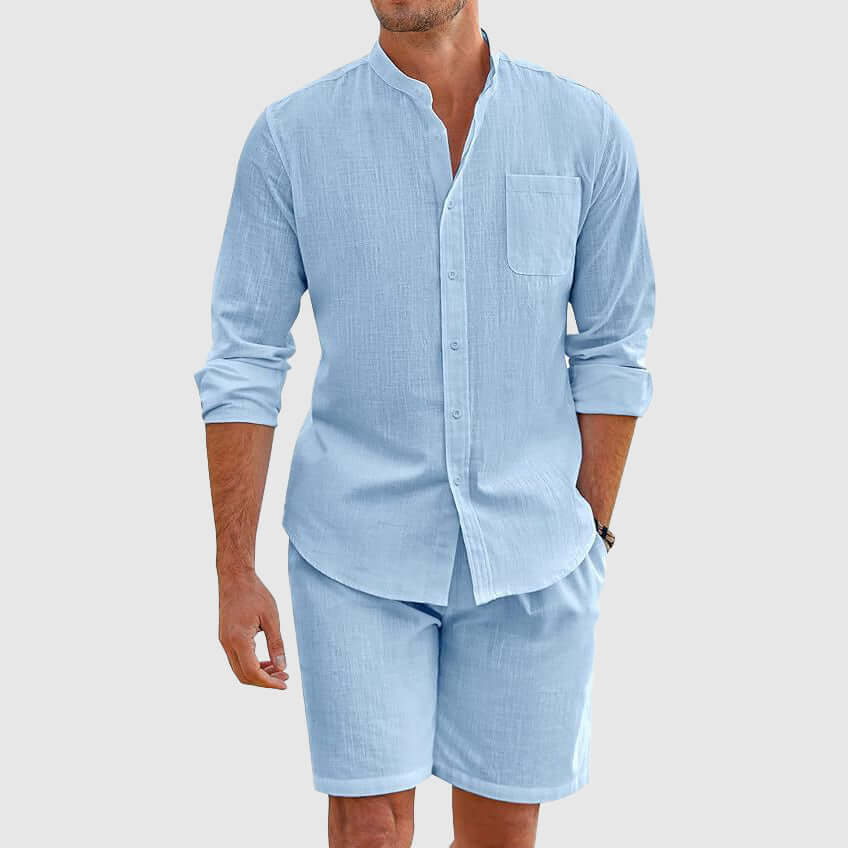 Comfortable Summer Shorts Shirt Combo Set - Luxivelle