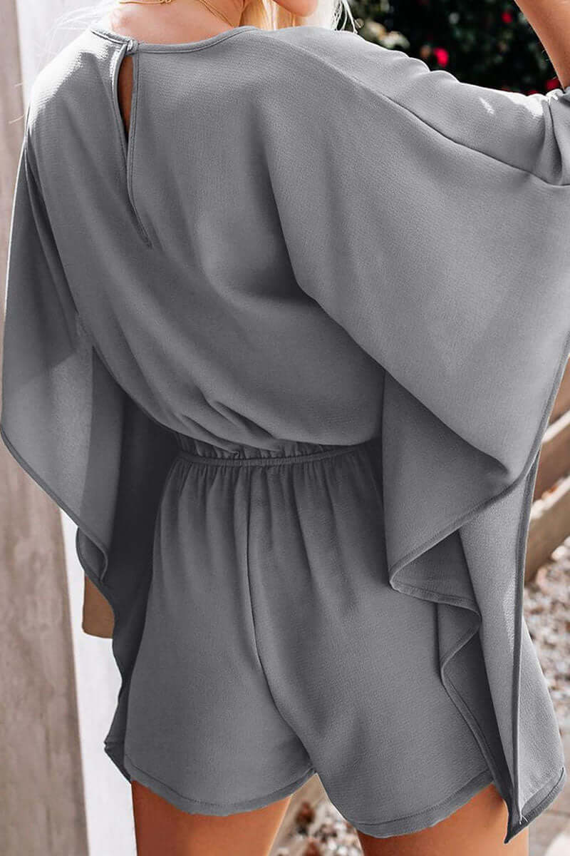 Relaxed Fit V-Neck Jumpsuit for Women