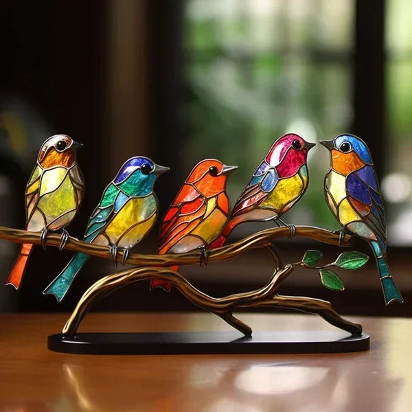Beautiful Glass Bird Figurine Home Decoration