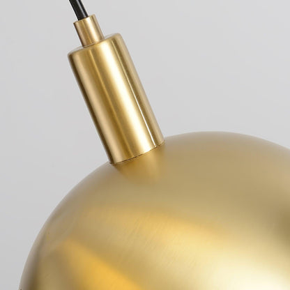 Customizable Chrome Hanging Lamp with Clear Glass Shade