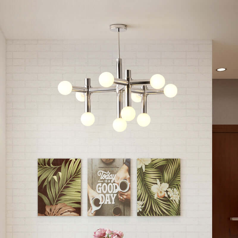 Luxury Chrome Crystal Pendant Light, 80cm Diameter