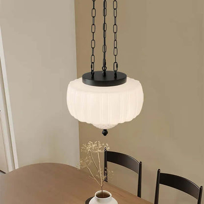 Contemporary Chrome Hanging Light Fixture