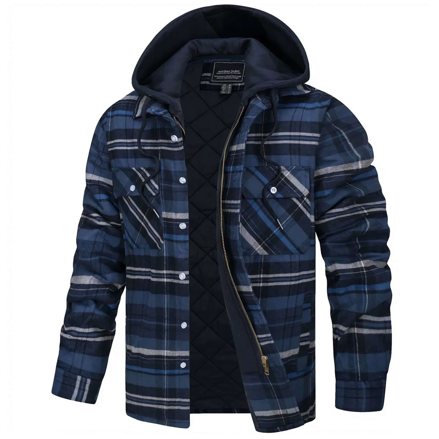 Classic Plaid Men's Winter Jacket