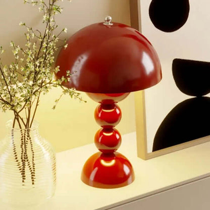 Compact Glass Flower Desk Light Lamp