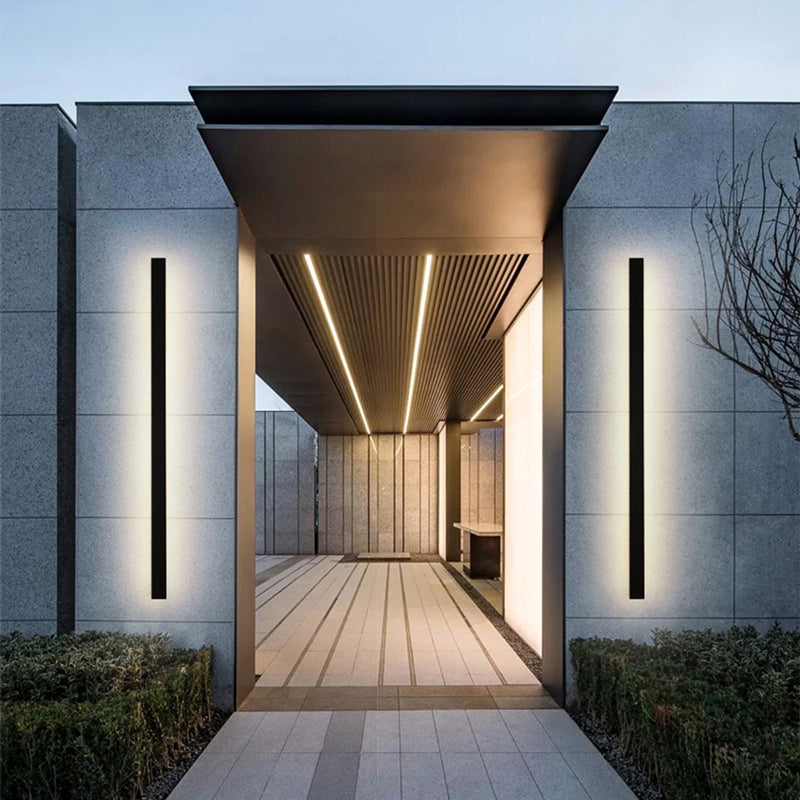 Weatherproof Outdoor LED Wall Lamp – Slim Modern Style - Luxivelle