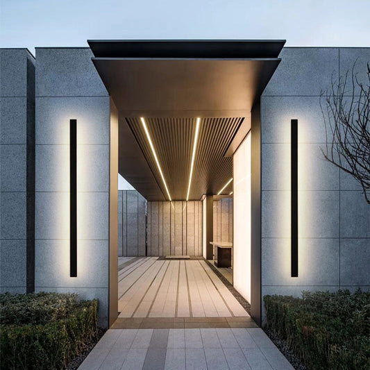Weatherproof Outdoor LED Wall Lamp – Slim Modern Style - Luxivelle