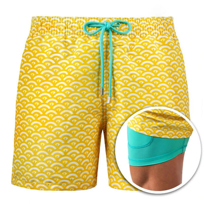 Men's Water Shorts Fast Dry Beachwear Athletic Trunks