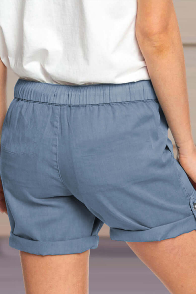 Comfortable Elastic Waist Women's Shorts