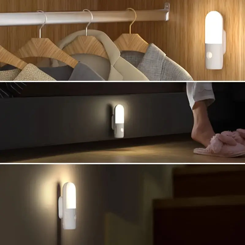 Bright LED Motion Night Lamp - Rechargeable Wall Light