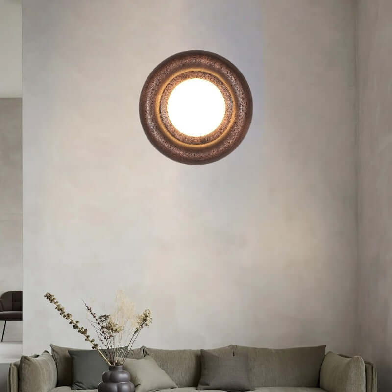Contemporary Wooden Led Wall Lamp