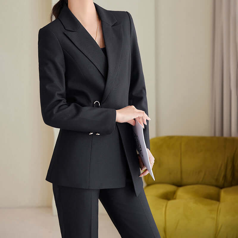 Ladies' Classic Suit Jacket and Pants Set