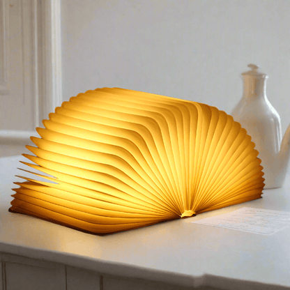Portable LED Reading Light, Adjustable Brown Table Lamp