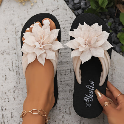 Colorful Floral Flip Flop Sandals