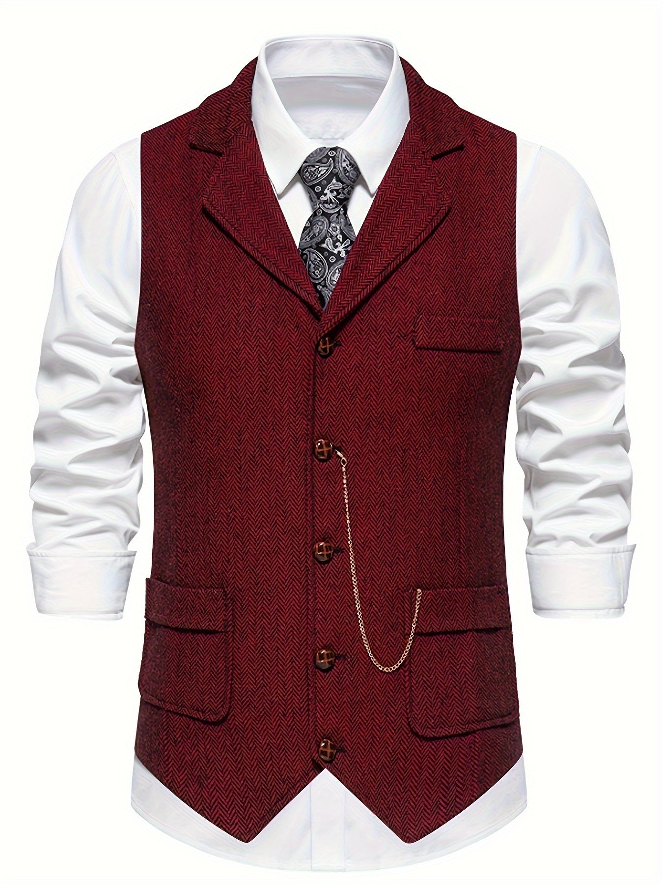 Slim Fit Mens Waistcoat Vest