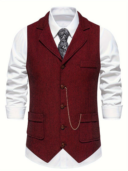 Slim Fit Mens Waistcoat Vest