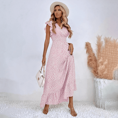 Beautiful Spotted Floor Length Dress