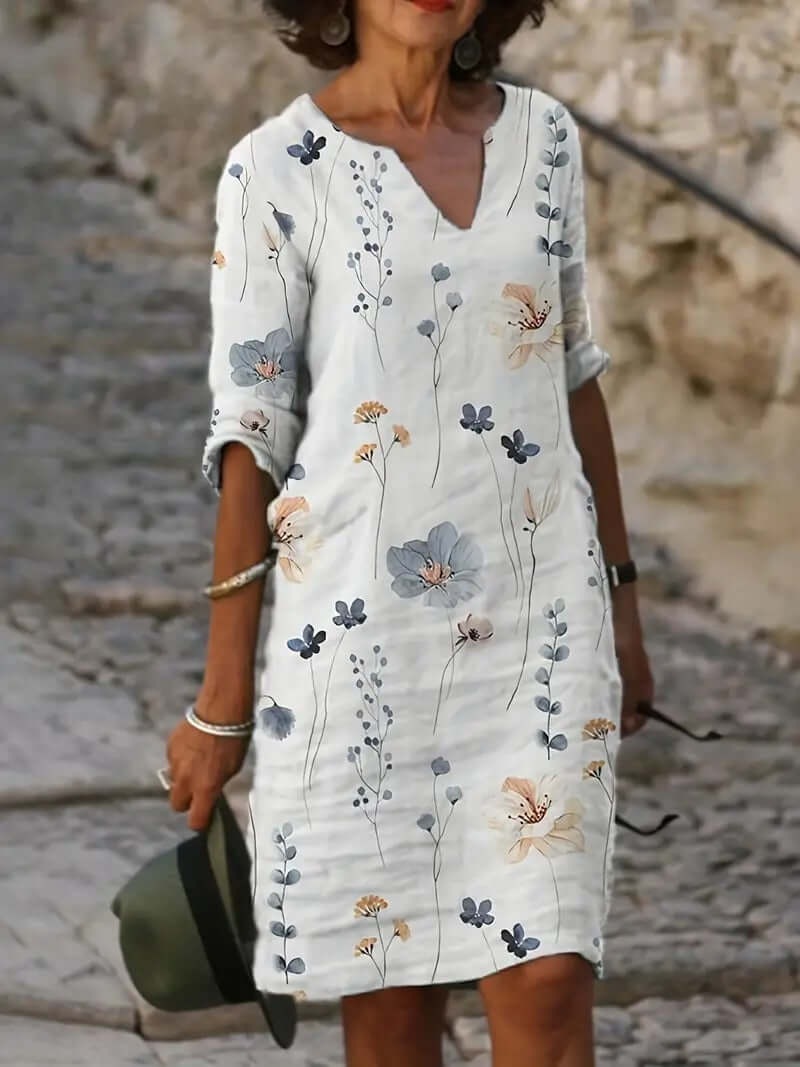 Beautiful Casual Flower Dress - Luxivelle