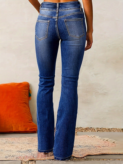 Women's Comfort Wide Leg High Waist Jeans