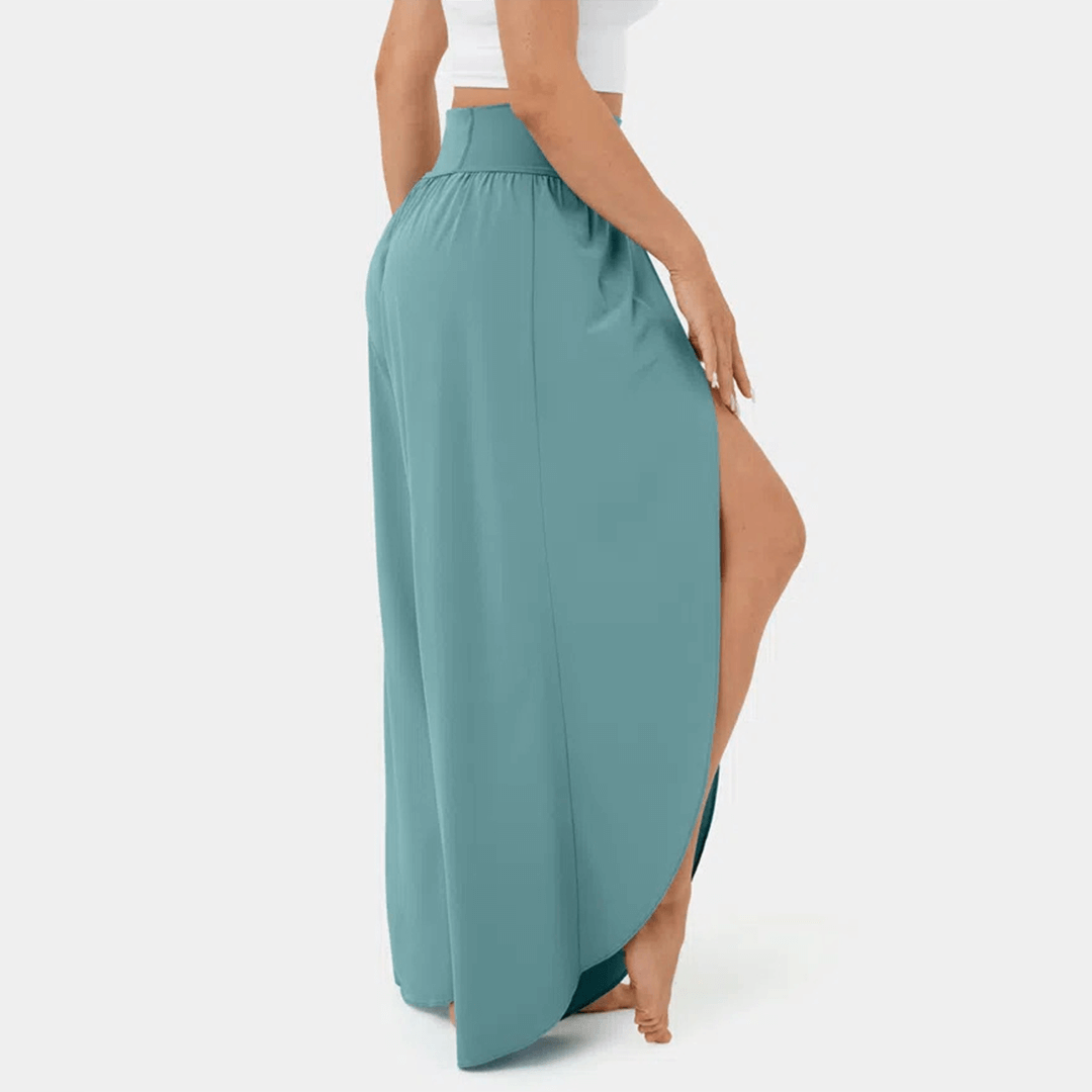 Comfortable High Waist Wide Leg Trousers