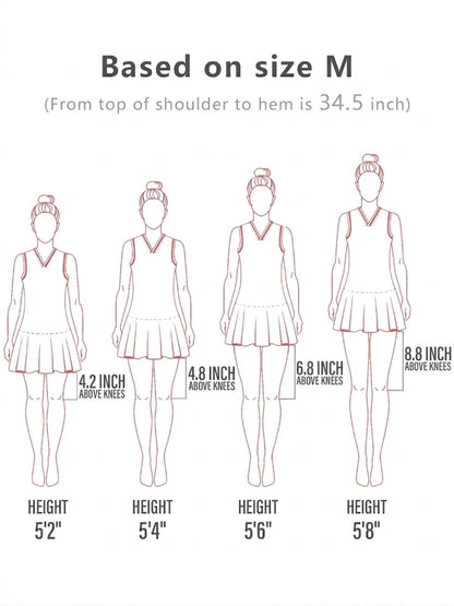 Simple Chic Sleeveless Mini Sundress with UPF 50 Protection