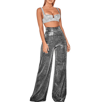 Sparkly Wide Leg Pants