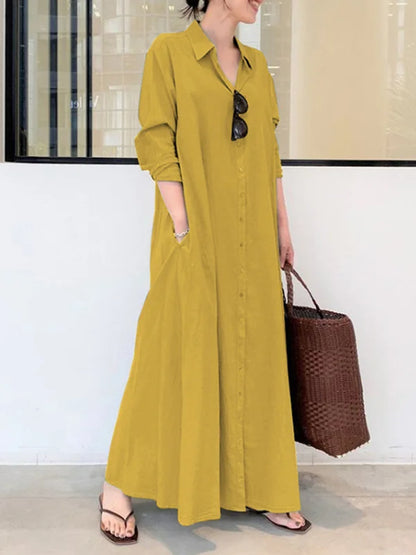 Ladies Classic Collared Shift Dress