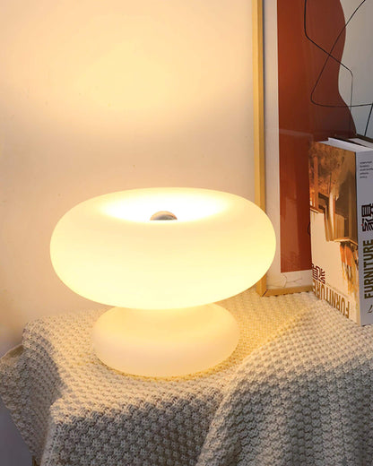 Stylish Metal Base Round Desk Lamp