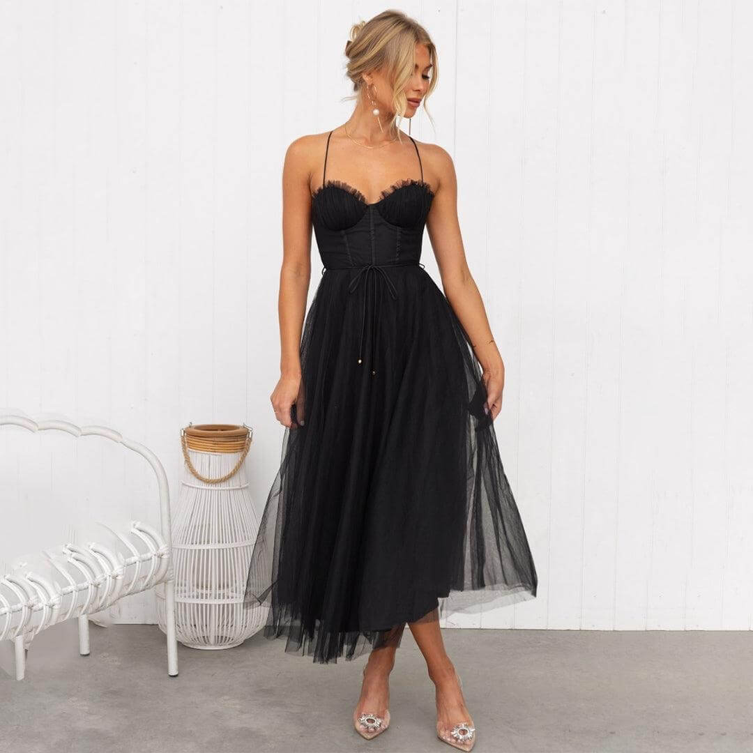 Ladies Breathable Semi Formal Party Dress