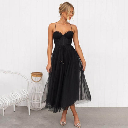 Ladies Breathable Semi Formal Party Dress