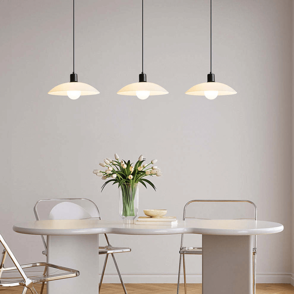 Sleek Clear Glass Hanging Light Fixture