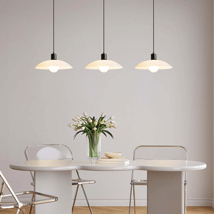 Sleek Clear Glass Hanging Light Fixture