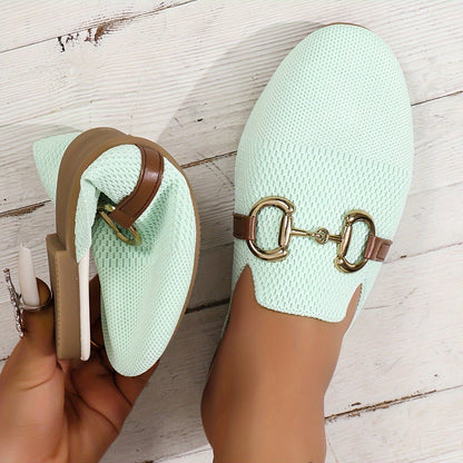 Ladies Comfortable Buckle Flat Sandals