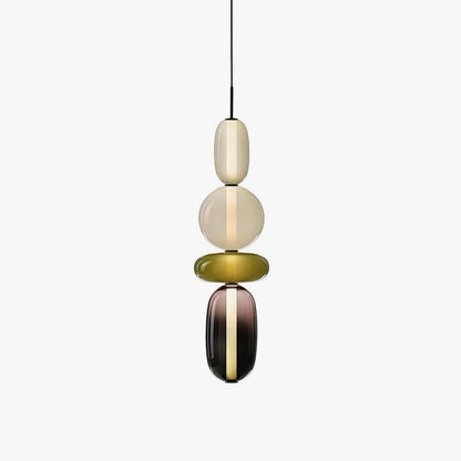 Vibrant Glass Drop Ceiling Light
