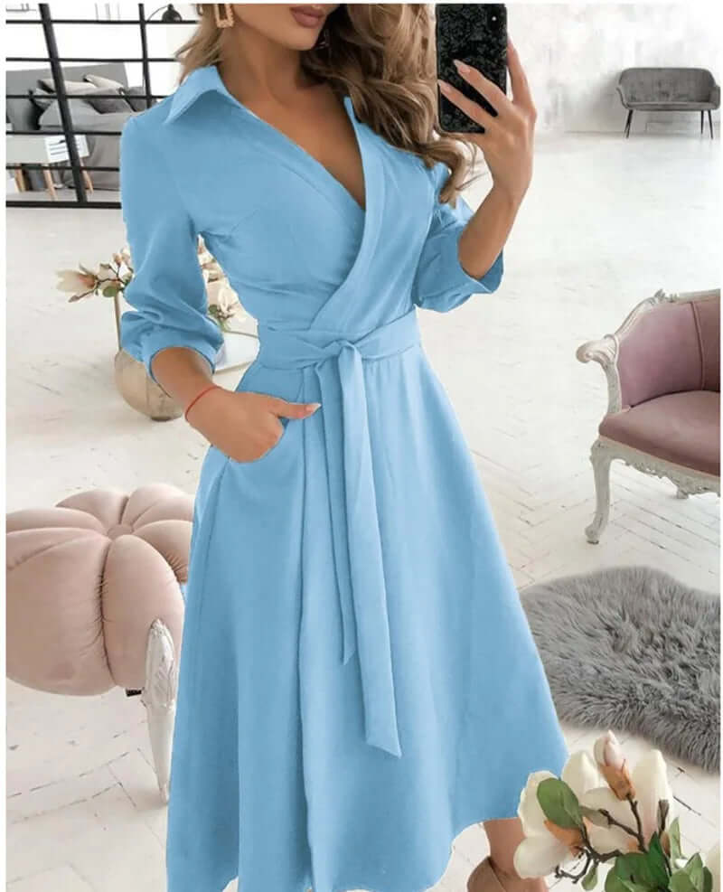 Stylish Formal Wrap Around Dress