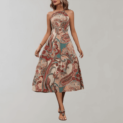 Flowy Floral Long Summer Dress