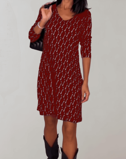Lady's Bright Garden Party Dress